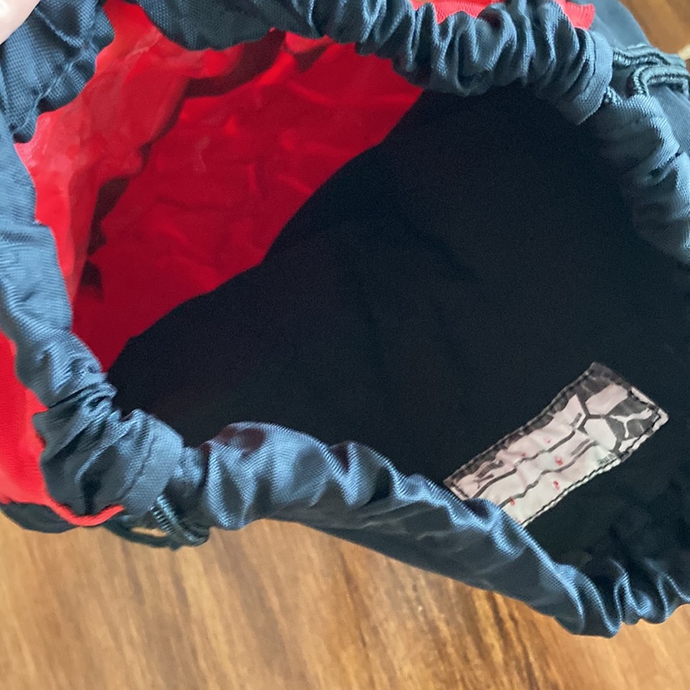 Puma Drawstring Backpack String Bag Red Black Pou… - image 6